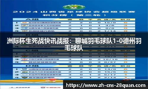 洲际杯生死战快讯战报：聊城羽毛球队1-0德州羽毛球队